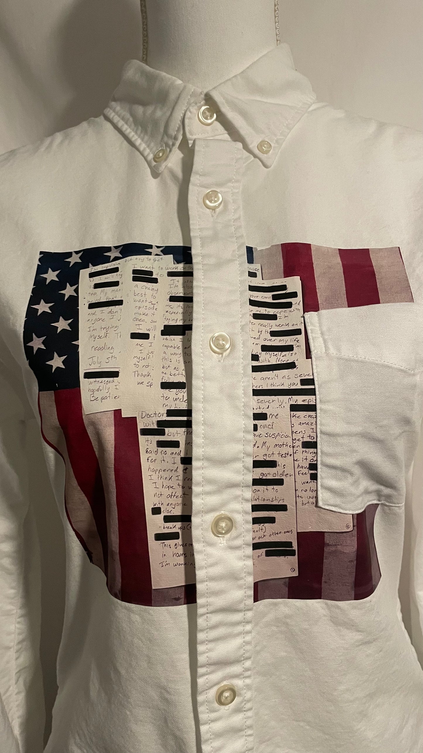 Split Letters Button Up