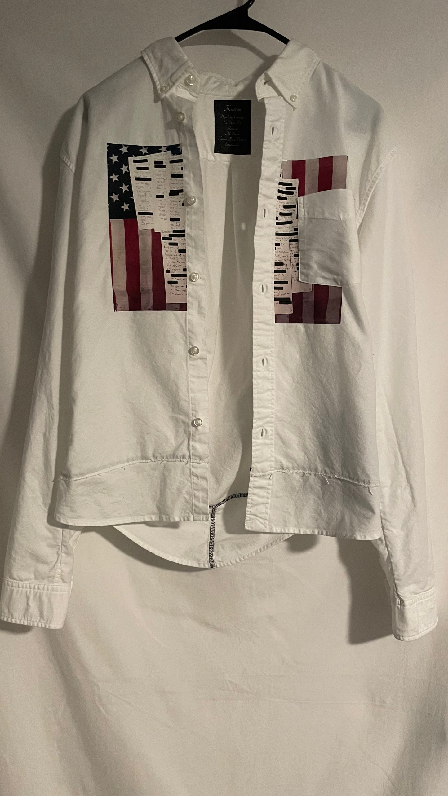 Split Letters Button Up