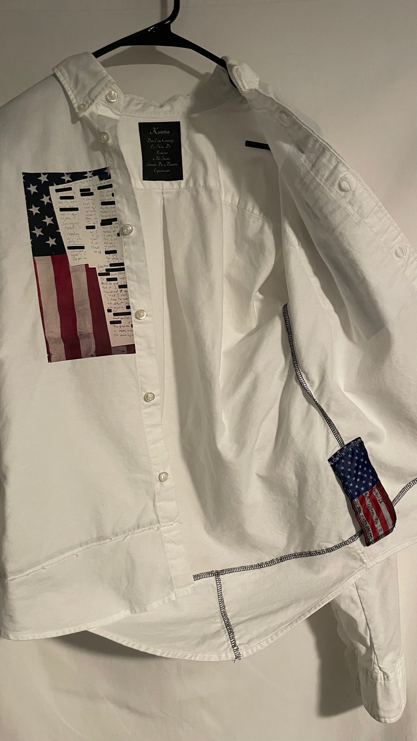 Split Letters Button Up