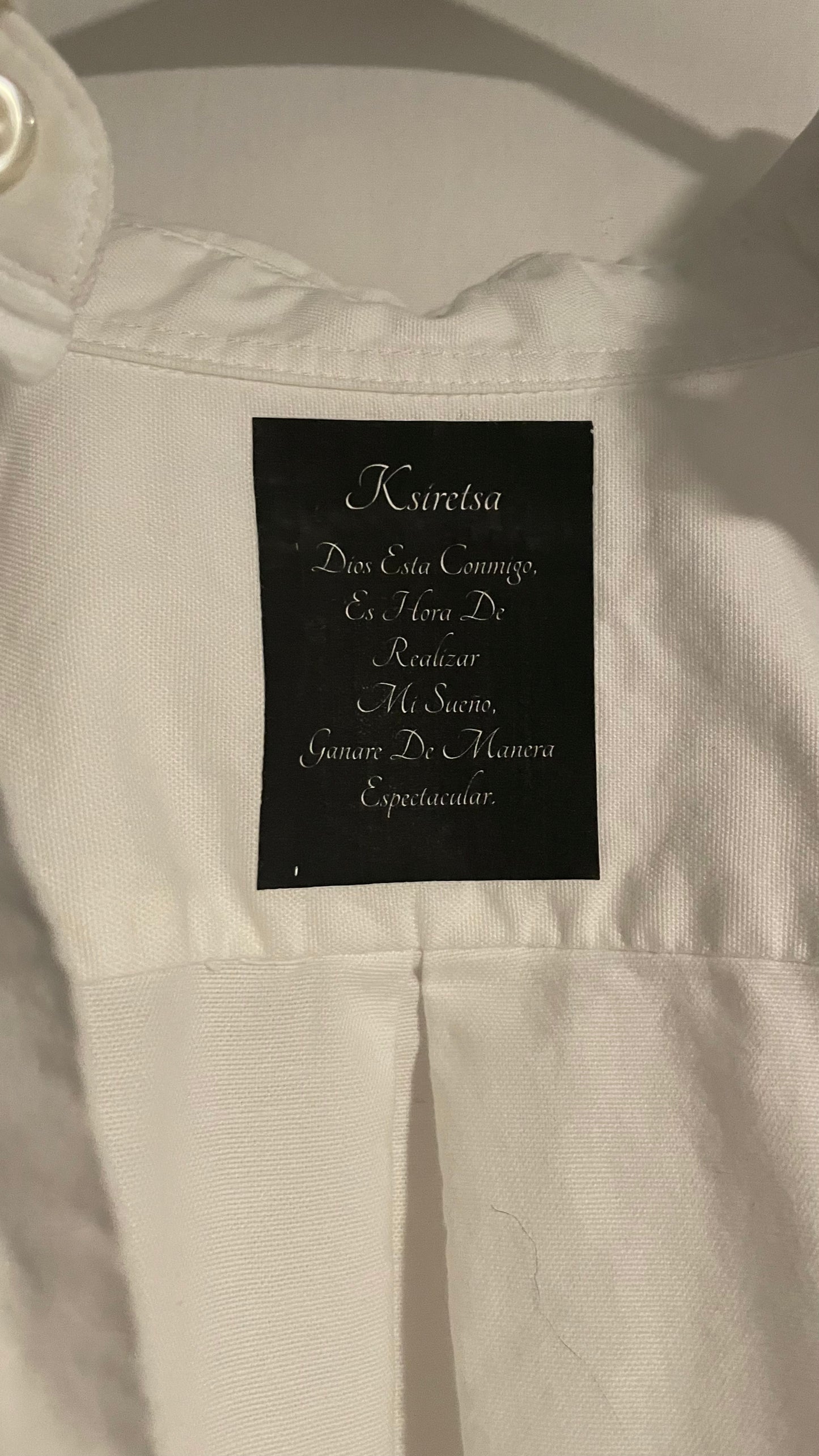 Split Letters Button Up